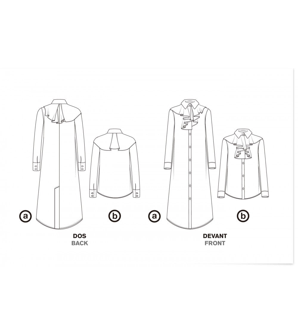 le 915a et b - Chemise-robe