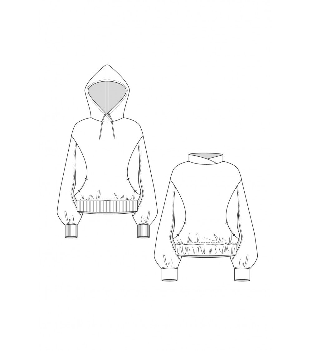 Le 001a et b - Sweat à capuche