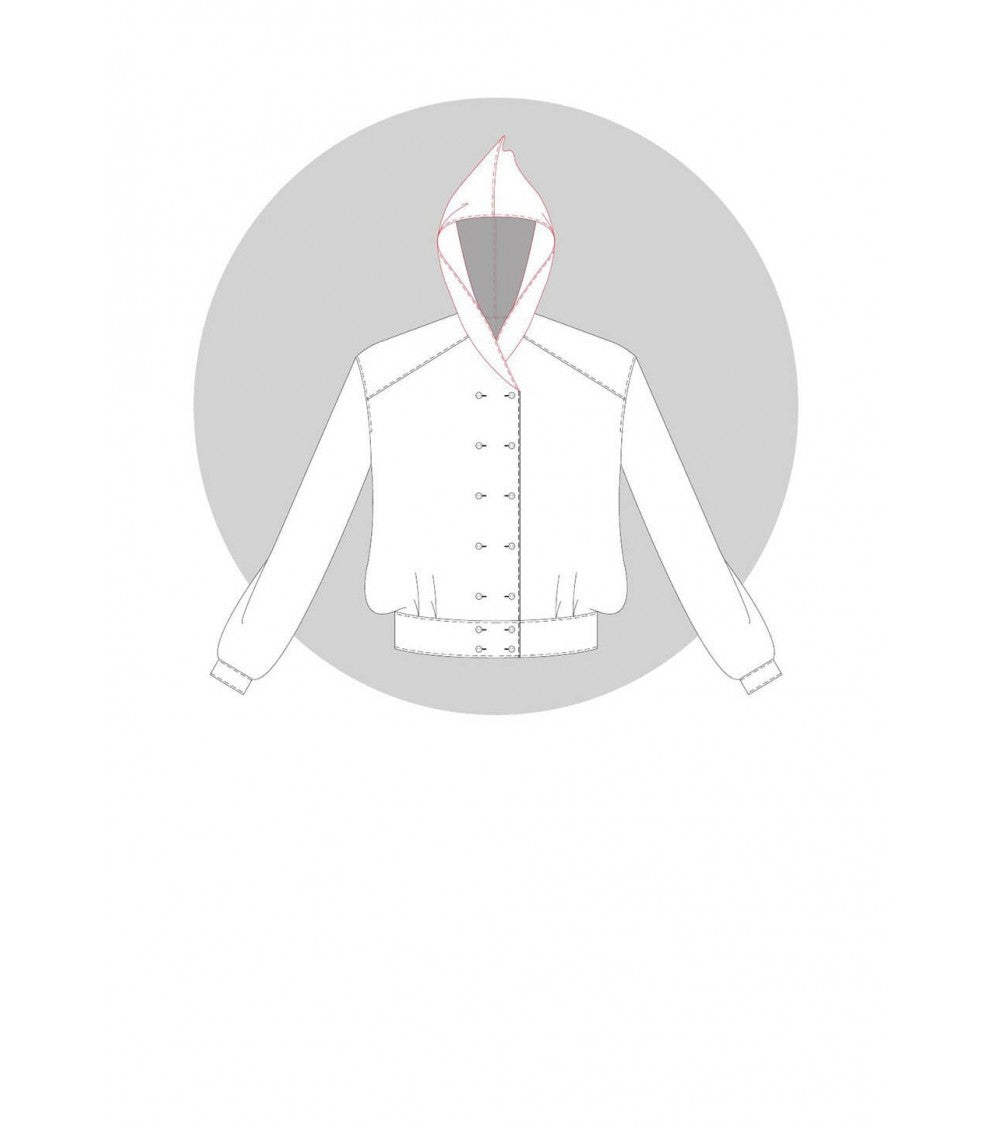 Capuche à double boutonnage