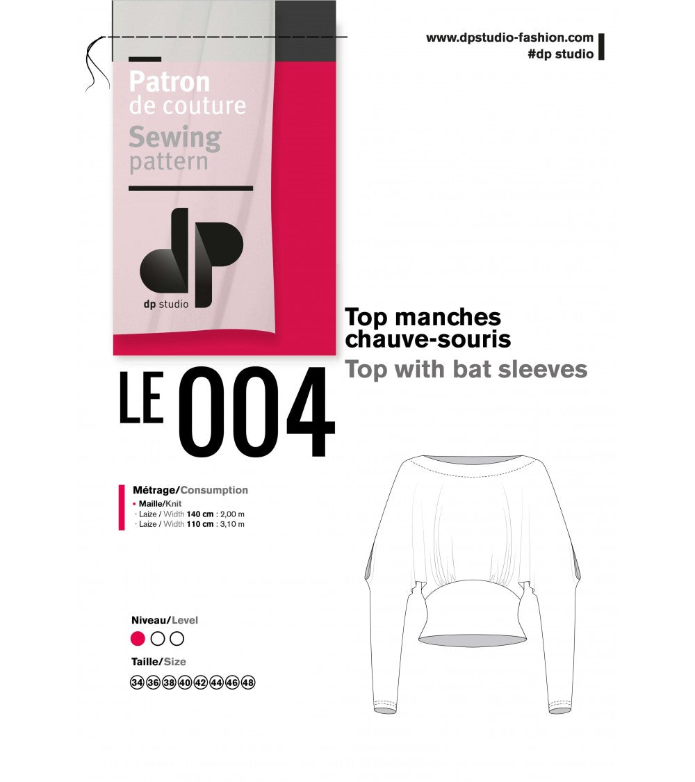 Le 004 Top manches chauve-souris