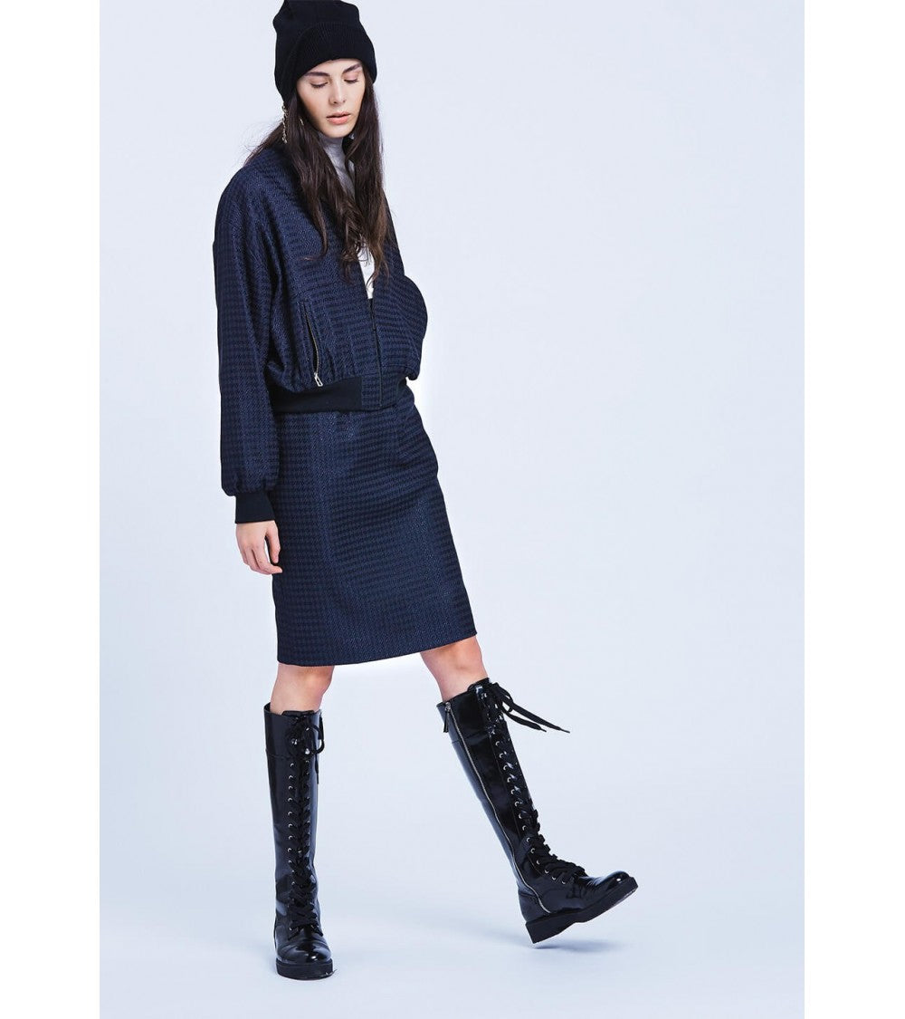 Le 203 - Bomber jacket with asymmetric pockets
