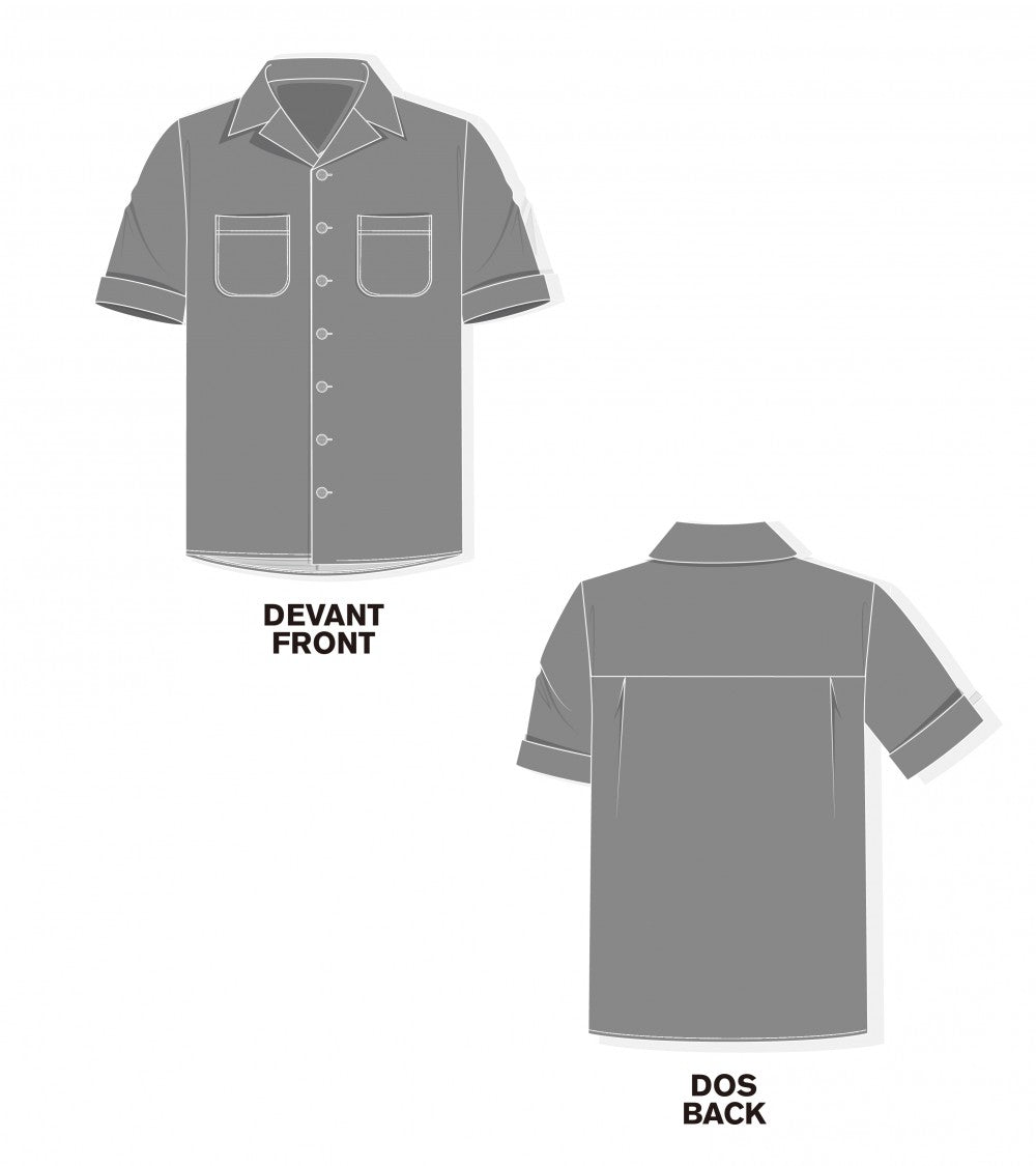Le 1600 Chemise manche courte, col ouvert