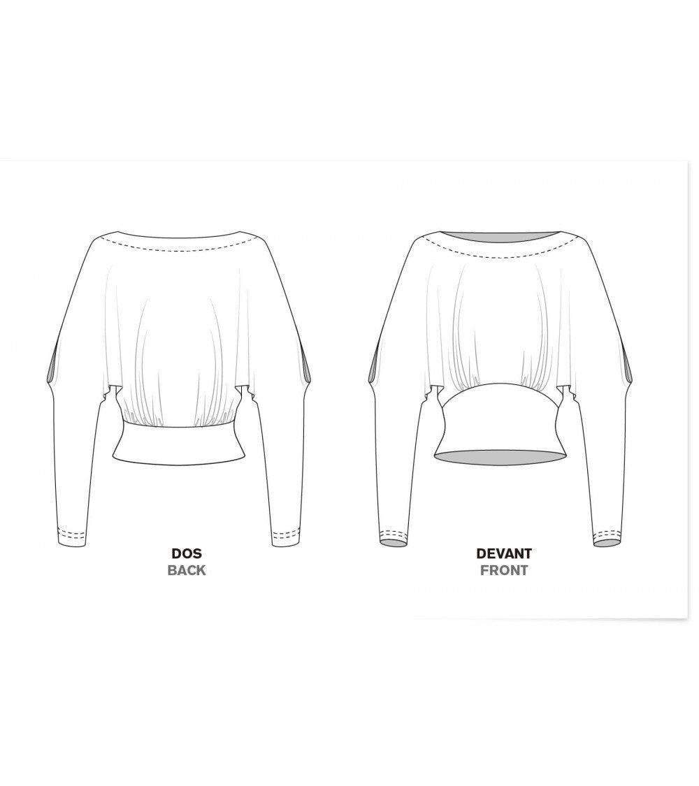 Le 004 Top manches chauve-souris