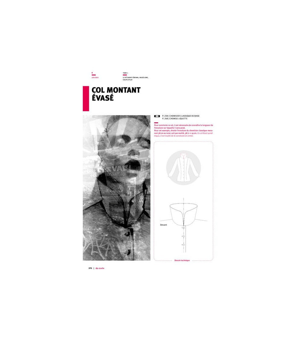 Col montant évasé