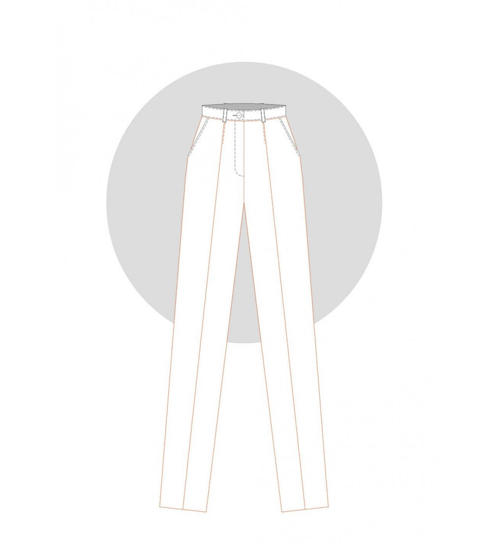 Pantalon classique de base (une pince devant et deux pinces dos)