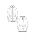 Parka manches effet raglan, ceinturée