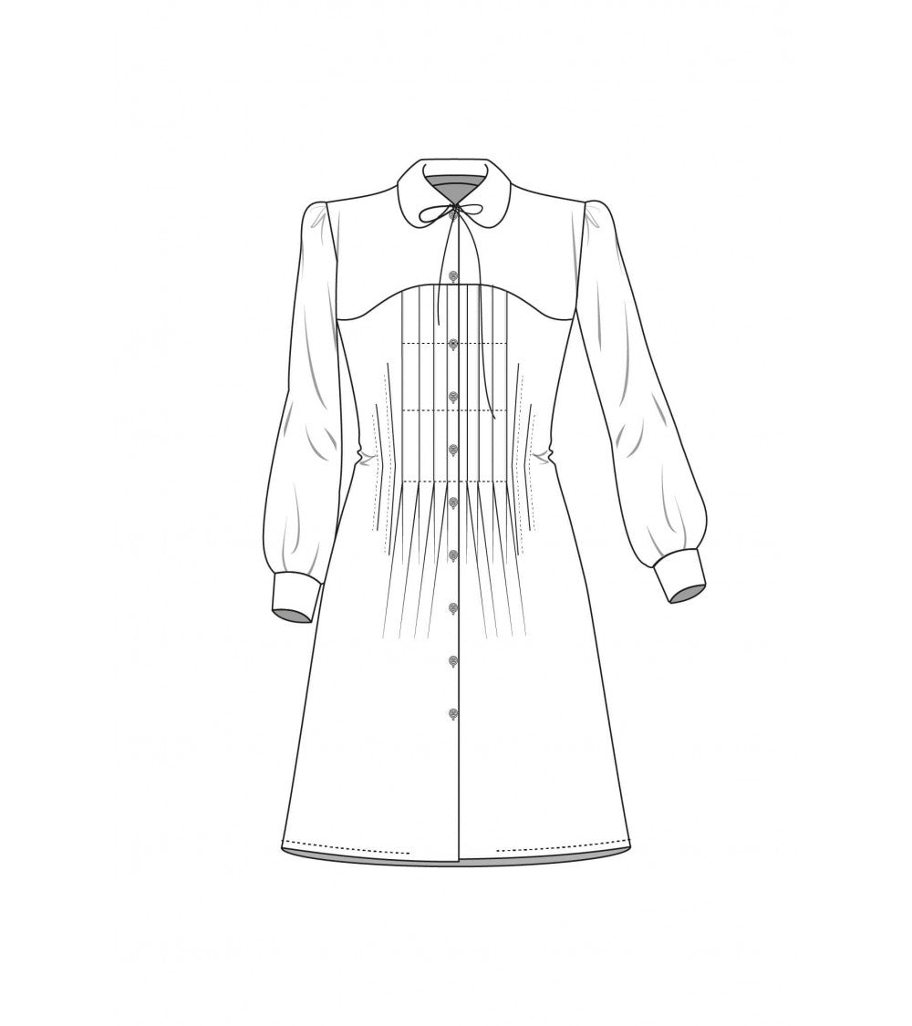 Le 102 Veste longue évasée à découpes princesses