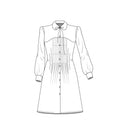 Le 102 Veste longue évasée à découpes princesses