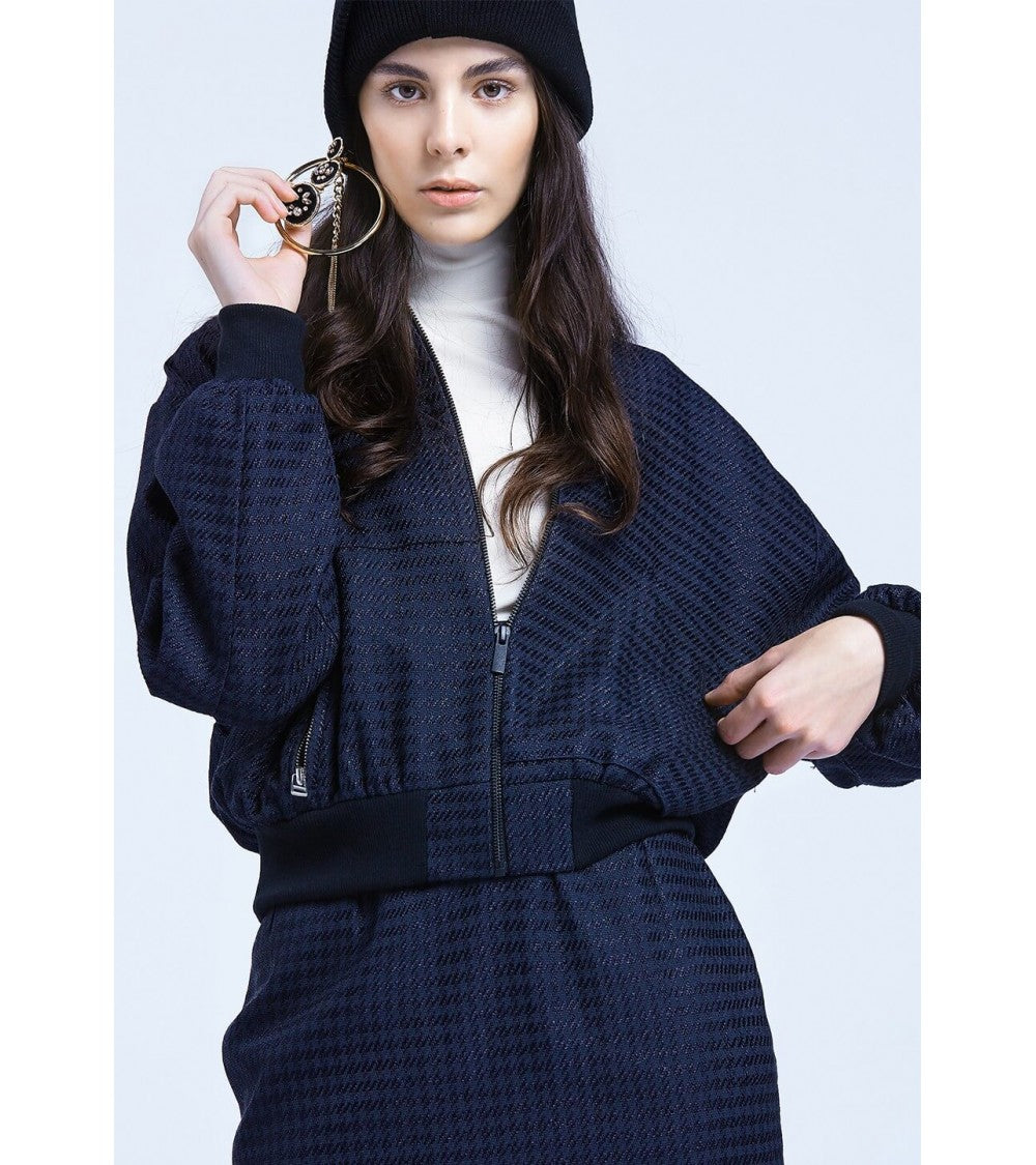 Le 203 - Bomber jacket with asymmetric pockets