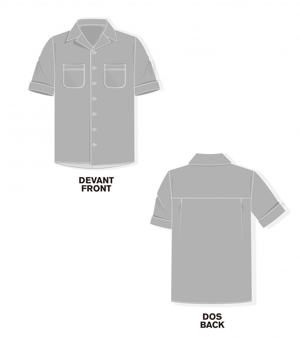 Le 1600 Chemise manche courte, col ouvert