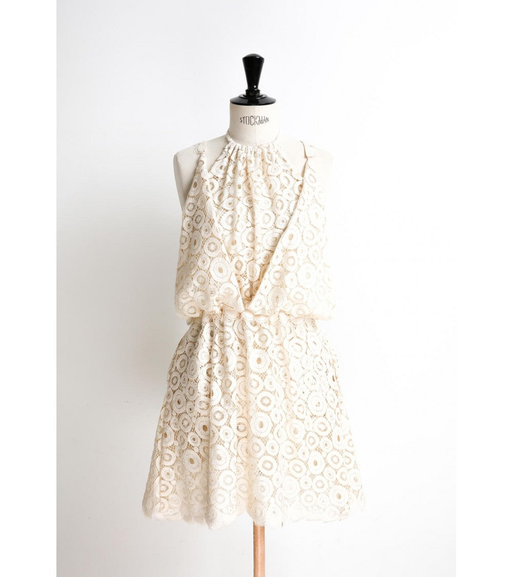 Robe à panneaux, coupée à la taille