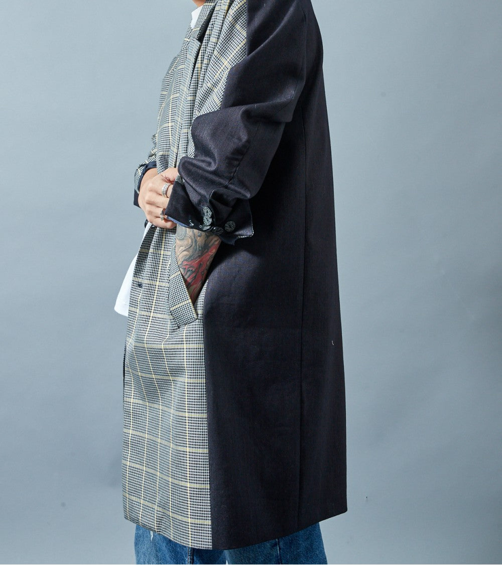 Le 1800 Manteau droit col tailleur
