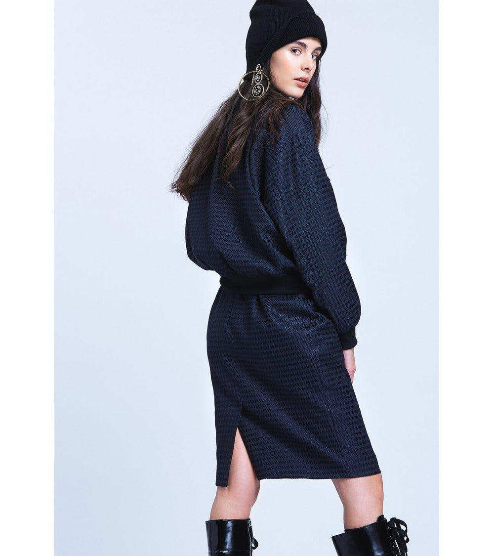 Le 203 - Bomber jacket with asymmetric pockets