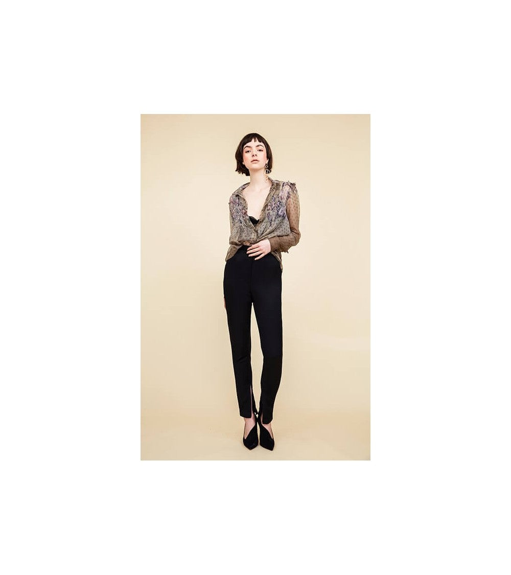 Pantalon classique cigarette + flare