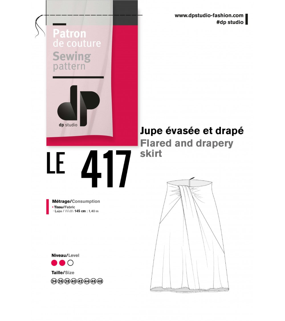 Le 417 Jupe évasée et drapé