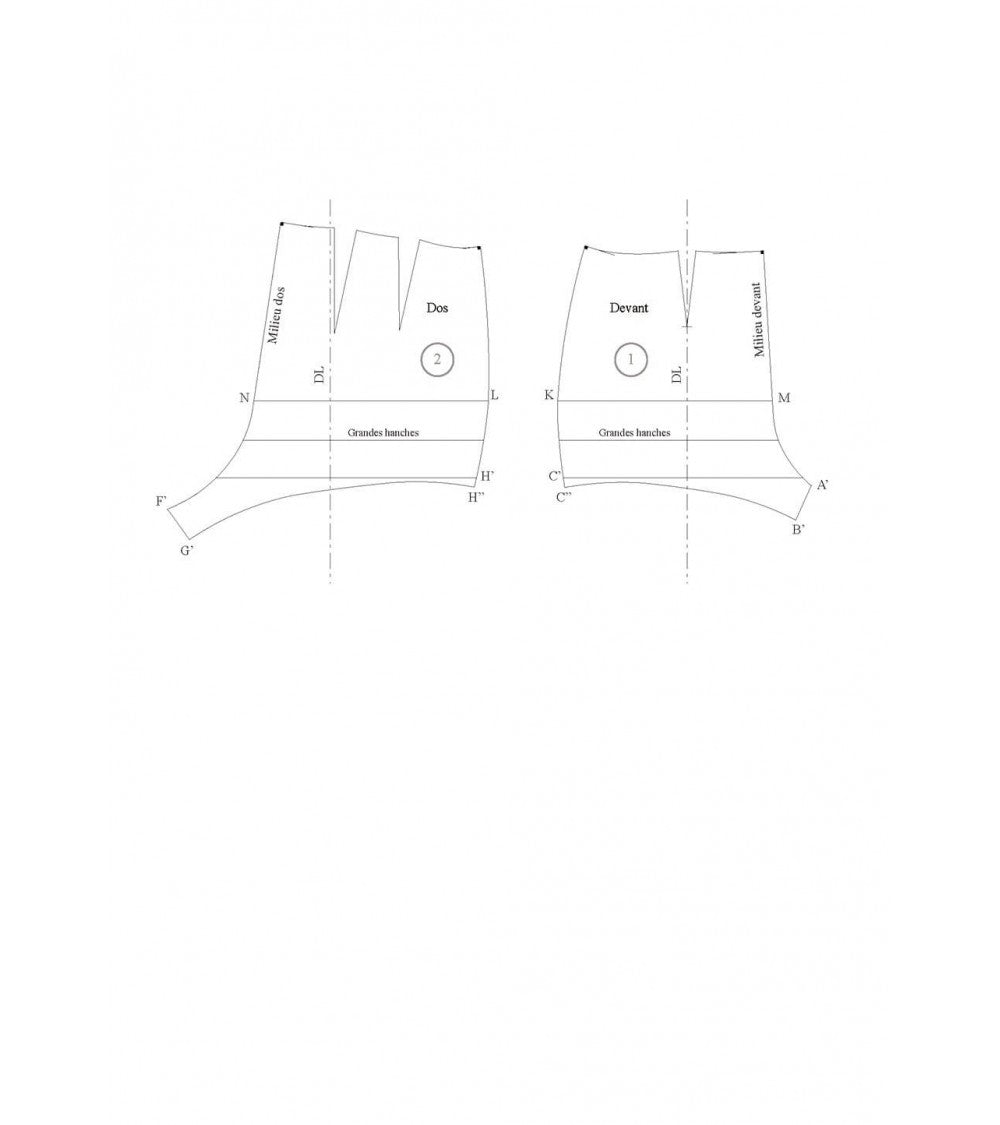 Short à partir du pantalon classique de base à pinces