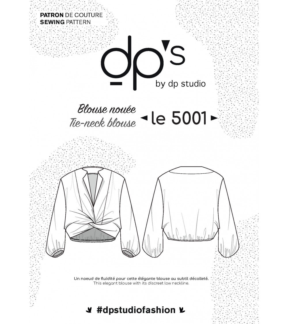 Blouse nouée avec ou sans manche