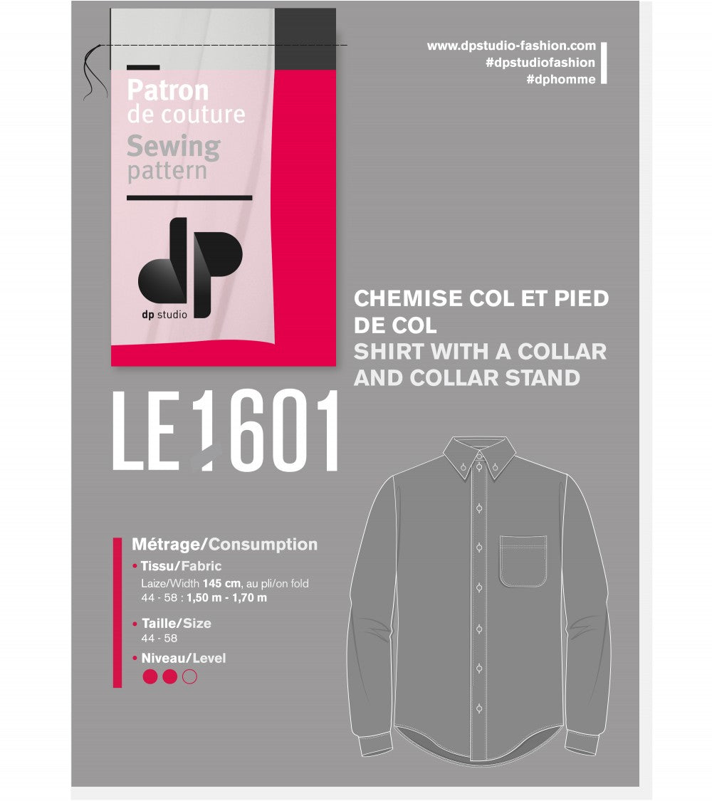 Le 1601 Chemise col et pied de col