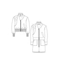 le 204a et b - Manteau écharpe