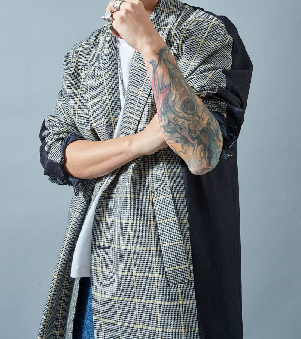 Le 1800 Manteau droit col tailleur