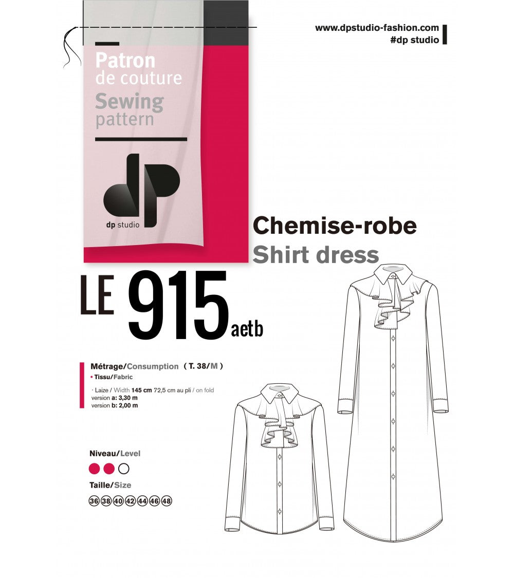 le 915a et b - Chemise-robe