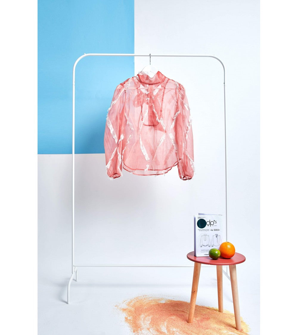 Chemisier à plastron et col noué