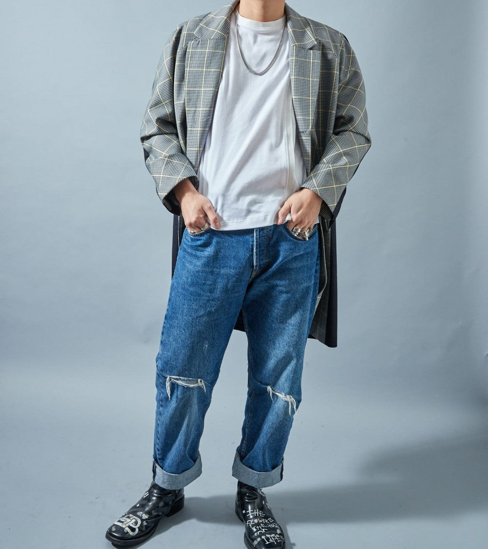 Le 1800 Manteau droit col tailleur