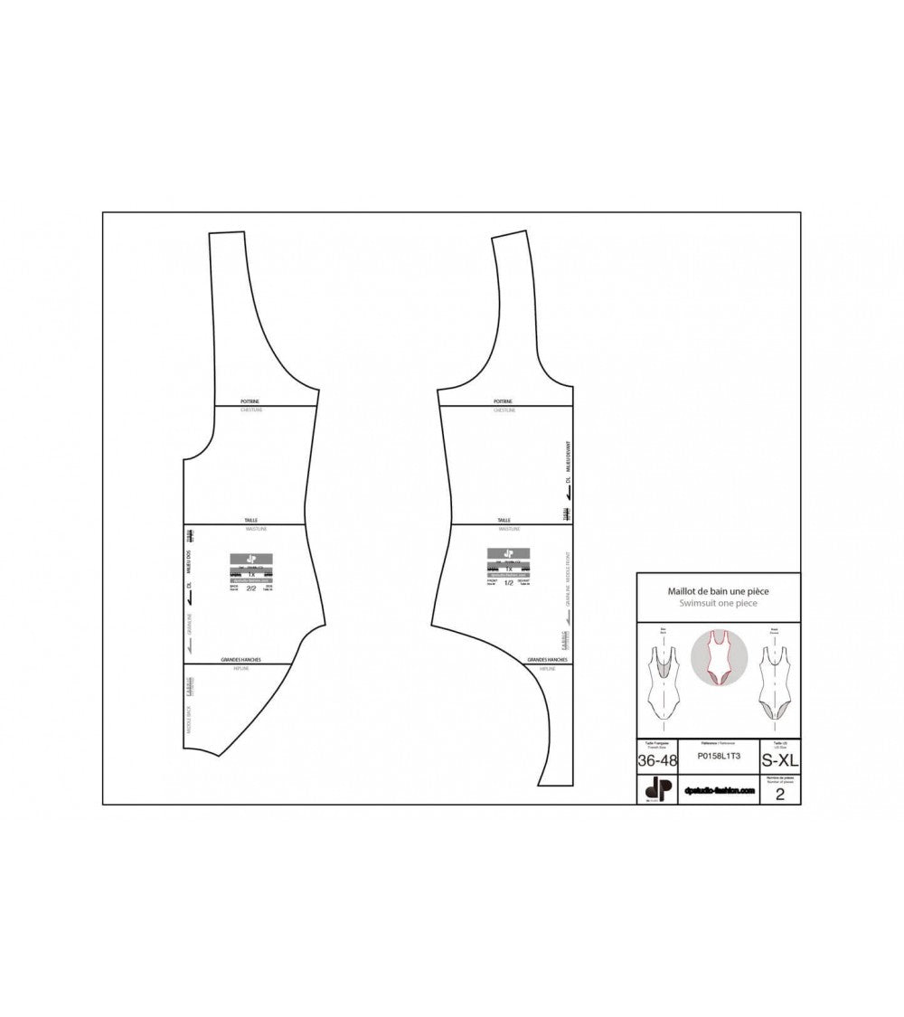 Maillot de bain une pièce, de base