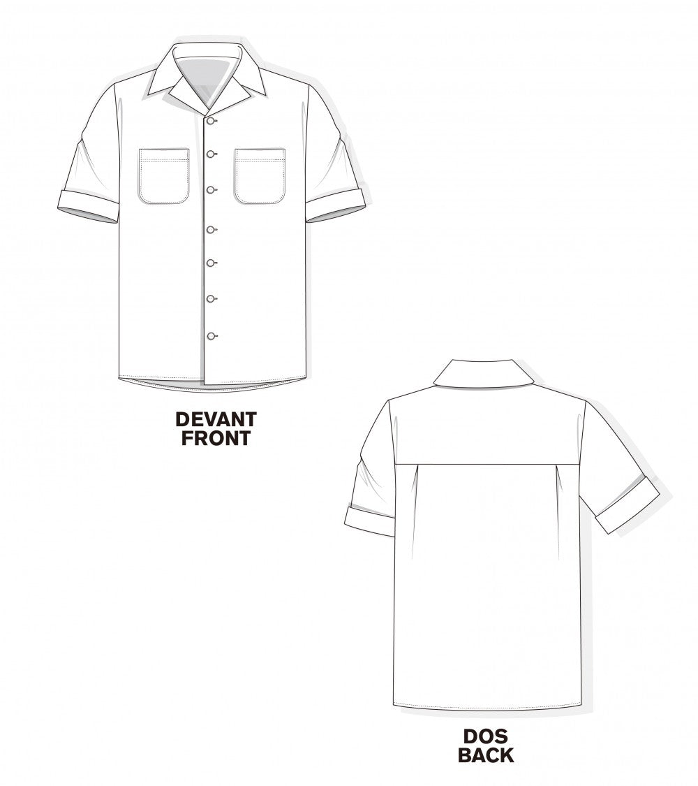 Le 1600 Chemise manche courte, col ouvert