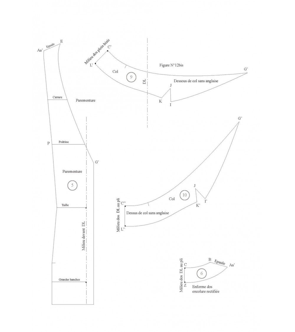 Col tailleur rapporté