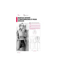 Manteau entravé à trois morceaux et poche décollée