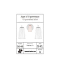 Jupe à dix panneaux