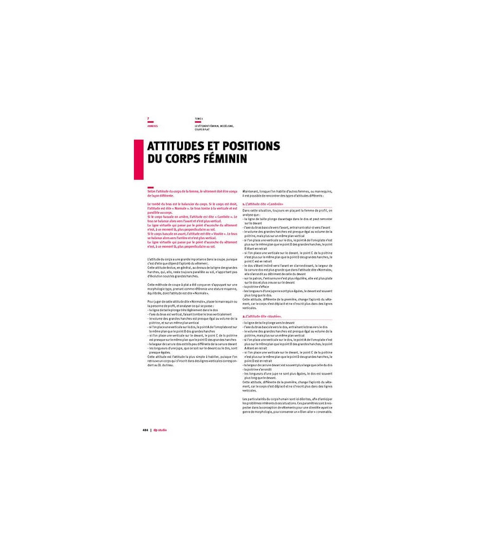 Attitudes et positions du corps féminin