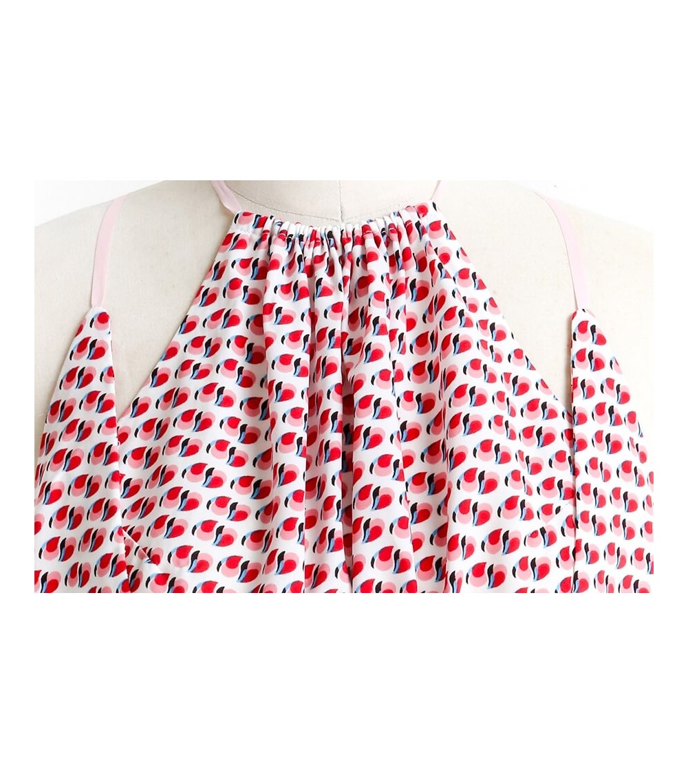 Robe à panneaux, coupée à la taille