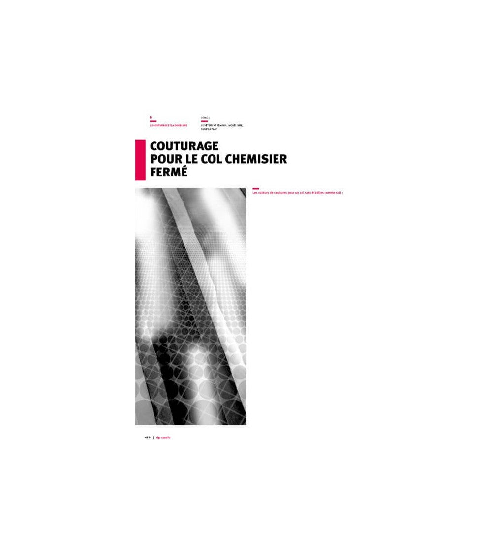 Couturage pour le col chemisier fermé