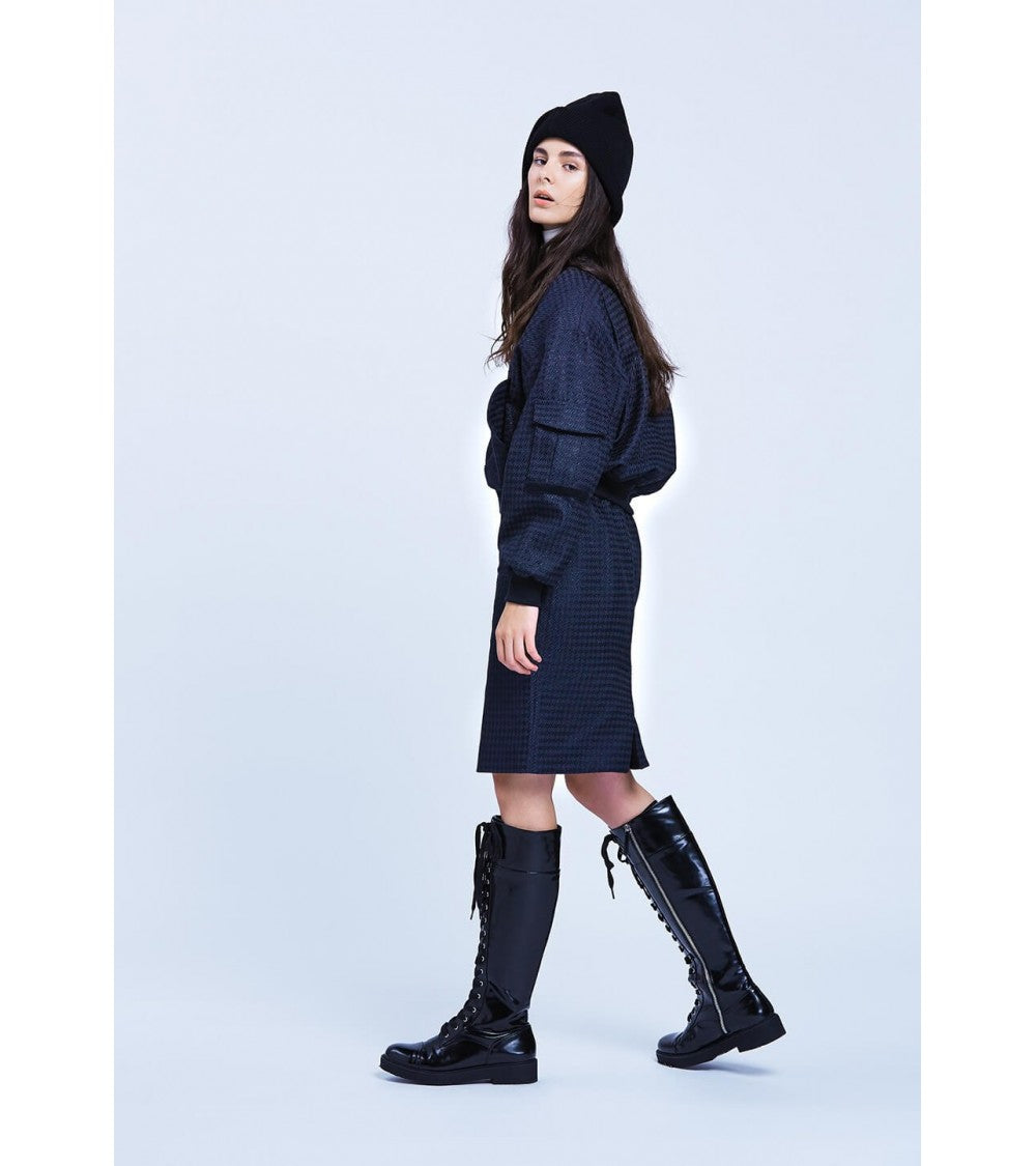 Le 203 - Bomber jacket with asymmetric pockets
