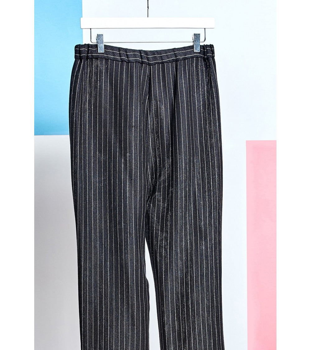Pantalons fluide taille élastique et poches italiennes