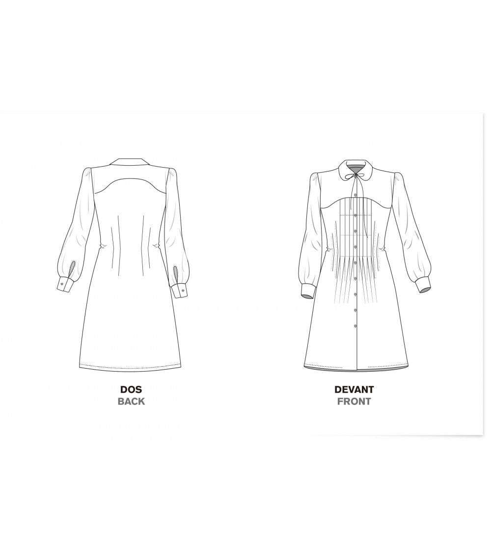 Le 102 Veste longue évasée à découpes princesses