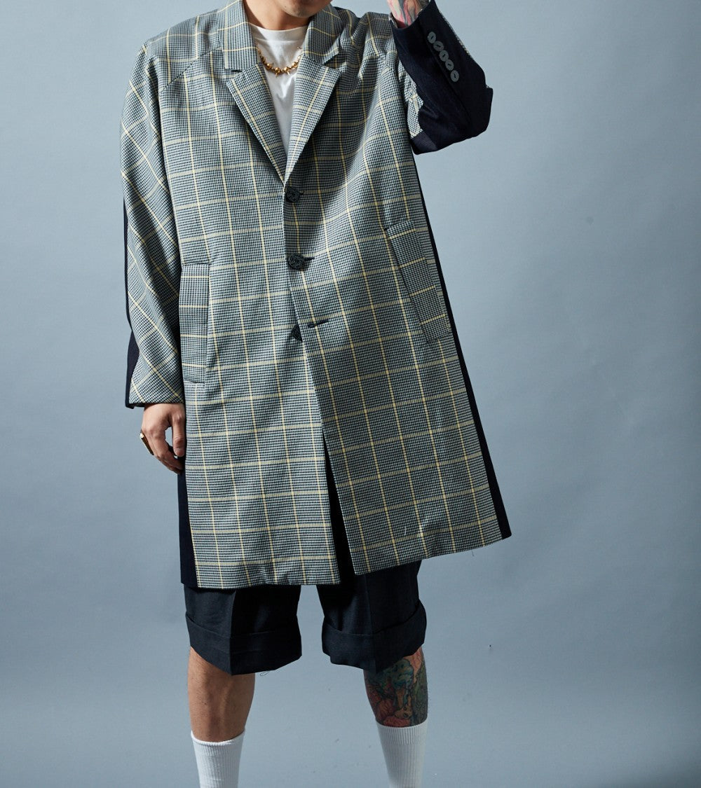 Le 1800 Manteau droit col tailleur