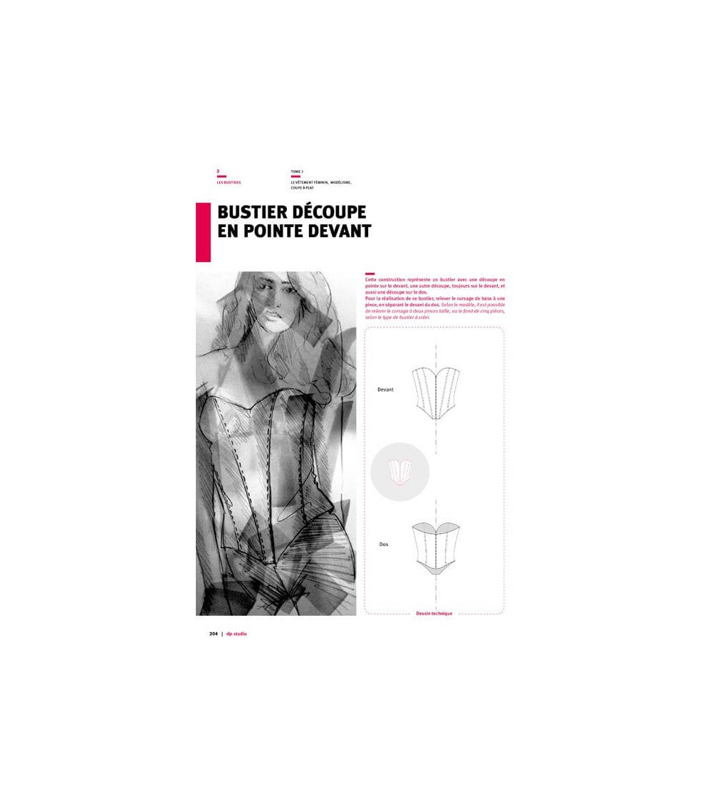 Bustier découpe en pointe devant