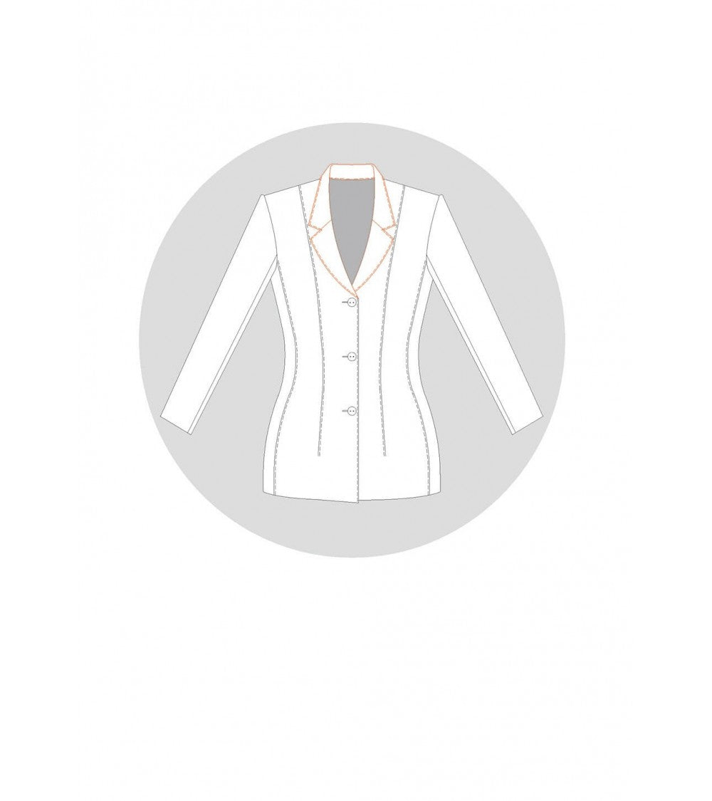 Col tailleur rapporté