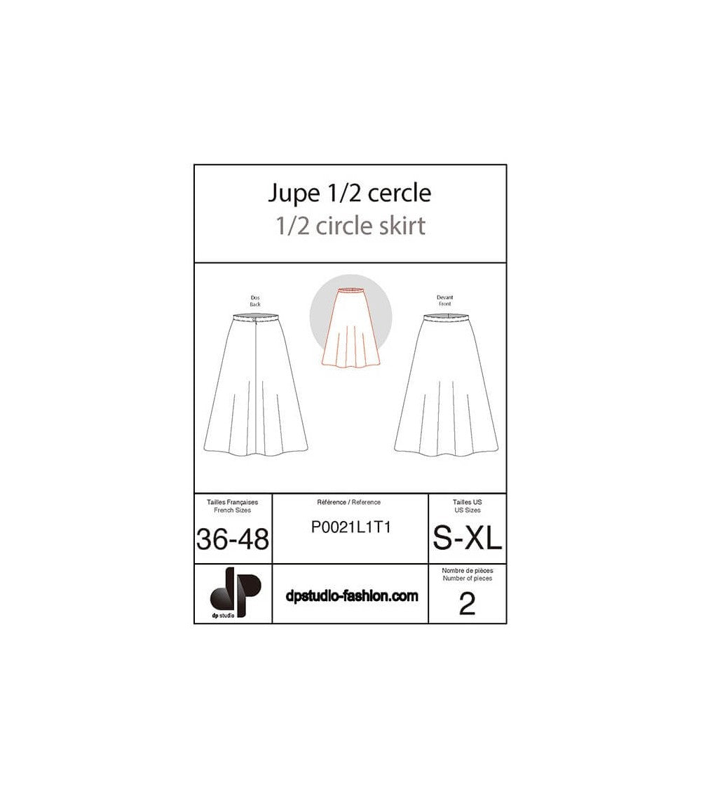 Jupe demi cercle