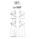 Top/robe à volant en asymétrie