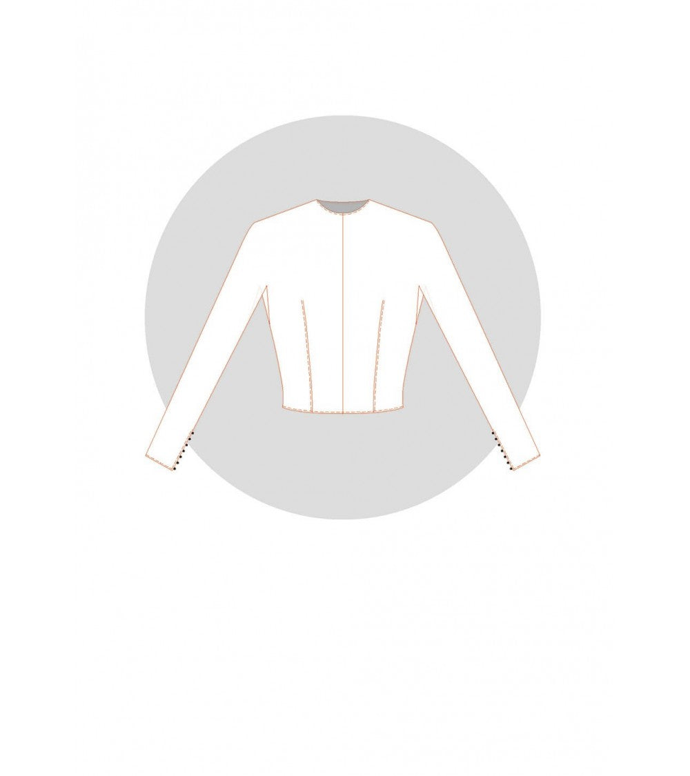Kimono à soufflet incrusté (base  corsage)