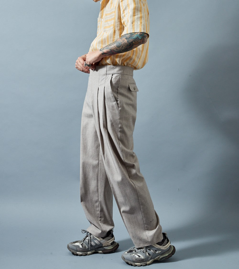 Le 1300 Pantalon ample à plis couchés