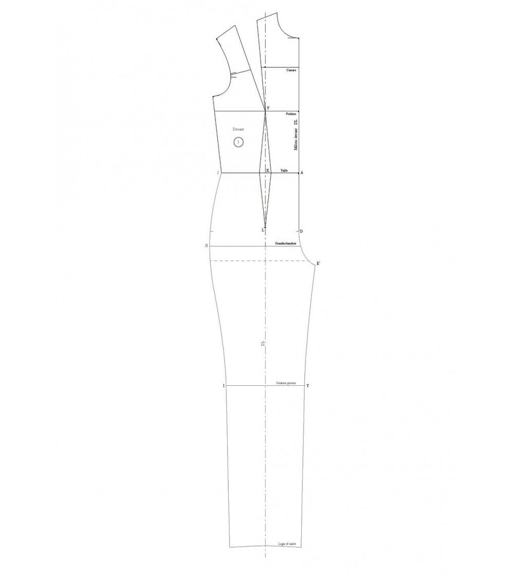 Combinaison pantalon une pièce (stretch)