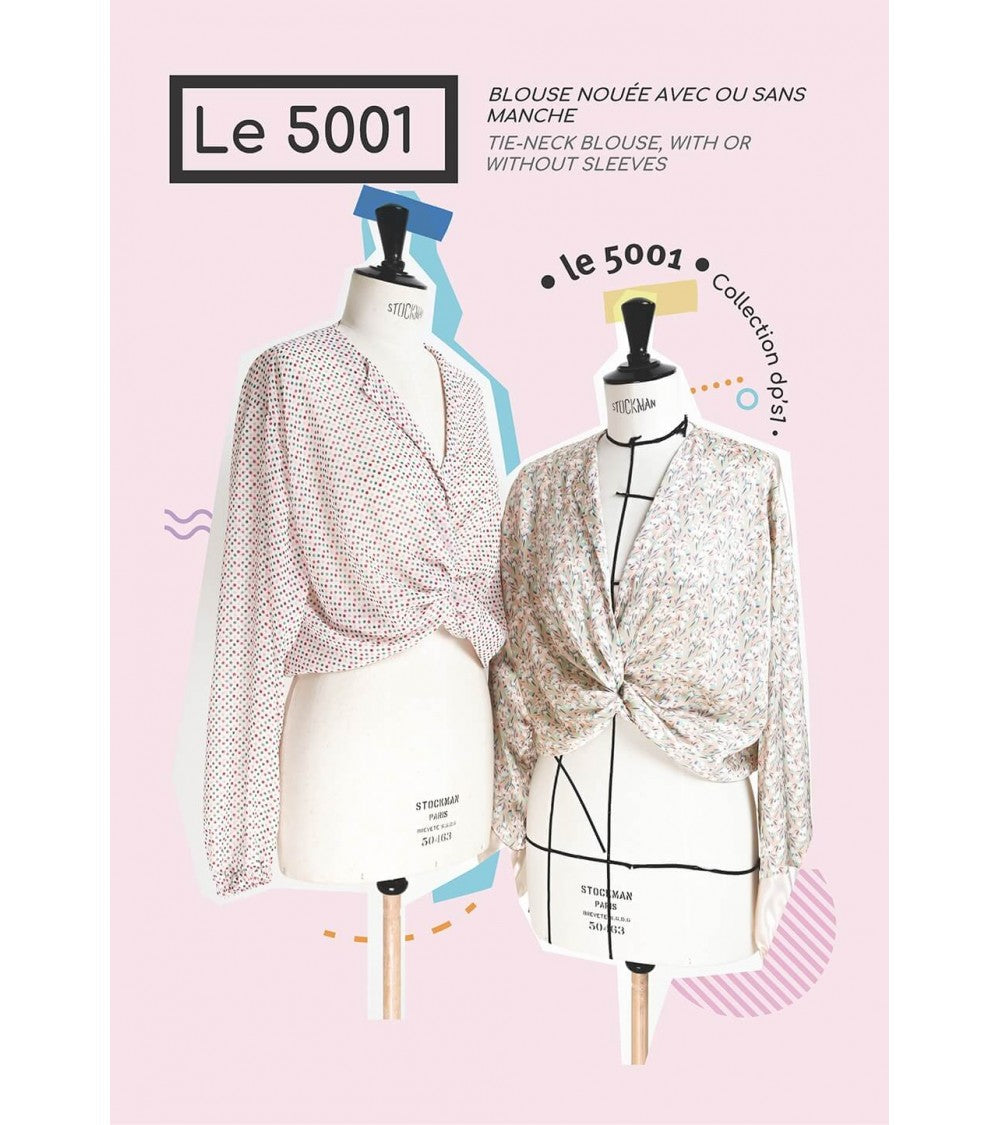 Blouse nouée avec ou sans manche
