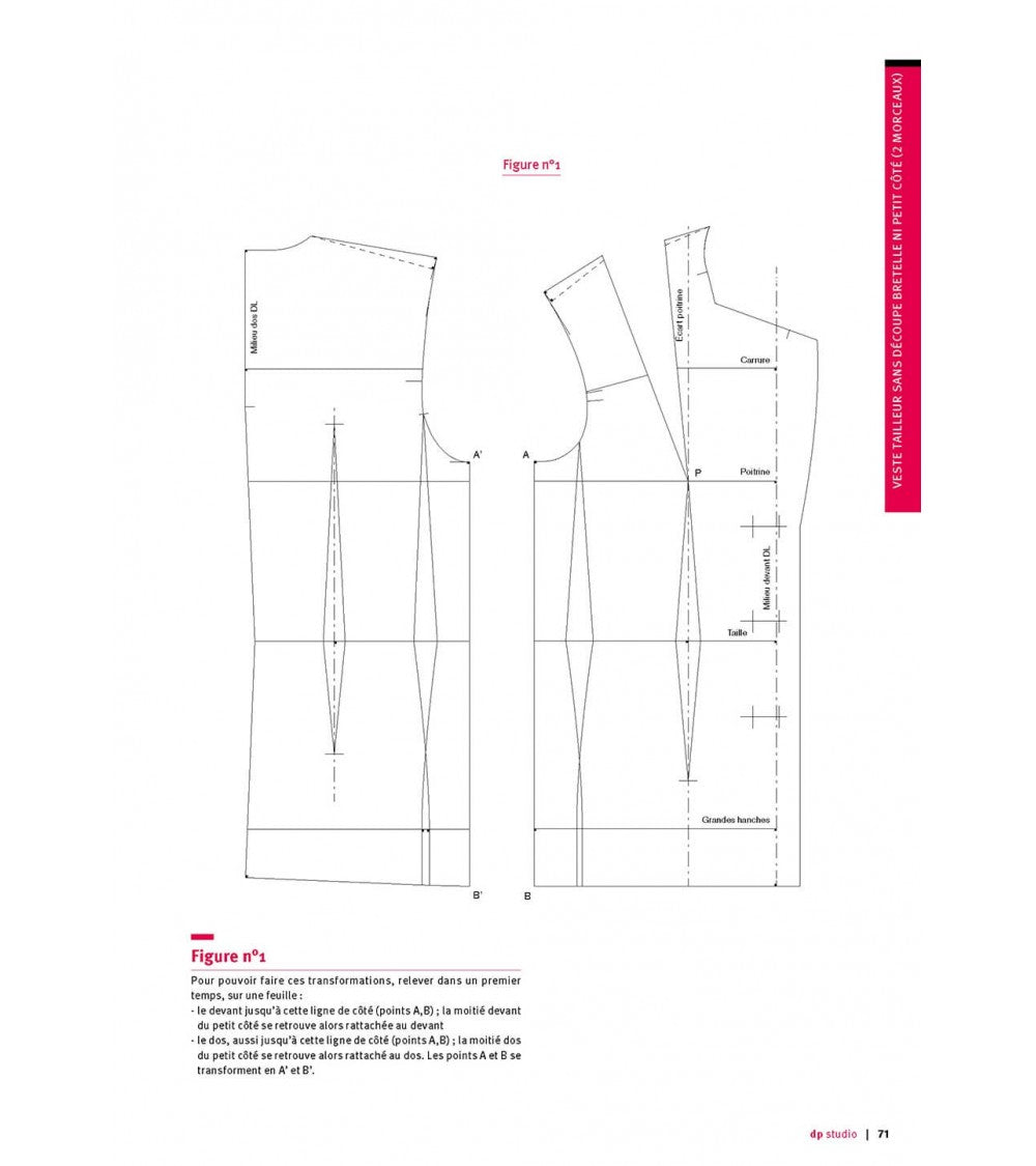 Veste tailleur sans découpe bretelle ni petit côté (2 morceaux)