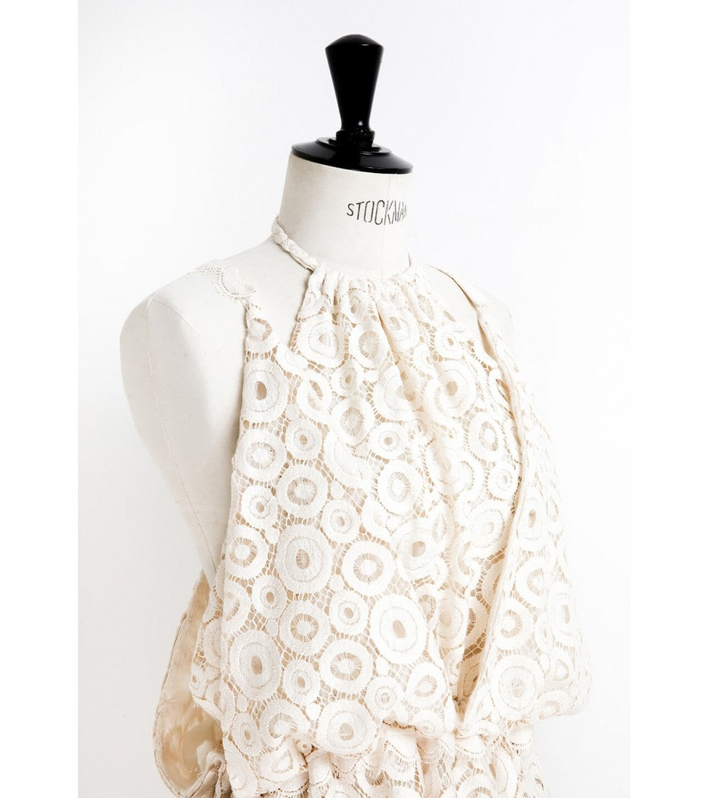 Robe à panneaux, coupée à la taille