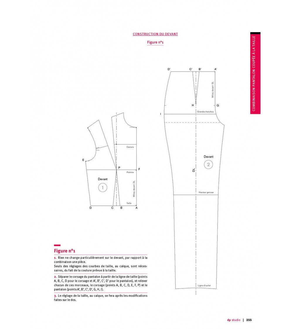 Combinaison pantalon coupée à la taille